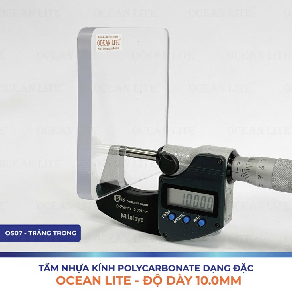 Tấm Polycarbonate Đặc Ruột 10MM Ocean Lite - Ảnh 3