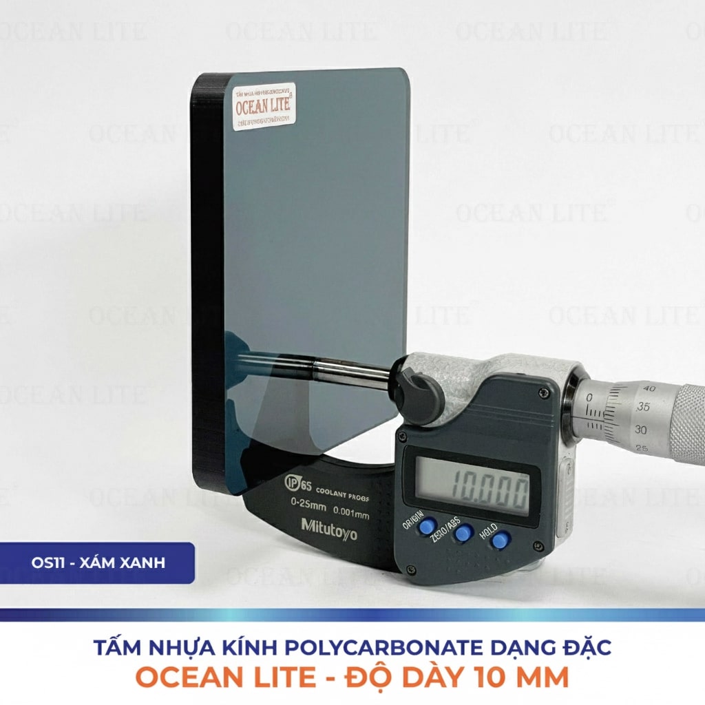 Tấm Polycarbonate Đặc Ruột 10MM Ocean Lite - Ảnh 2