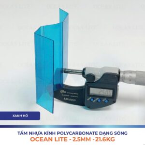 Tấm Polycarbonate Dạng Sóng 2.5MM Ocean Lite
