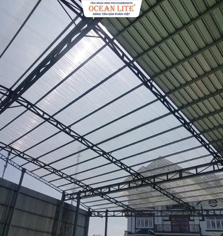 tấm nhựa polycarbonate hải phòng với tấm sóng
