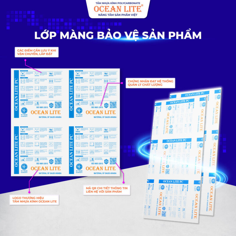Màng bảo vệ Tấm lợp lấy sáng tại Huế