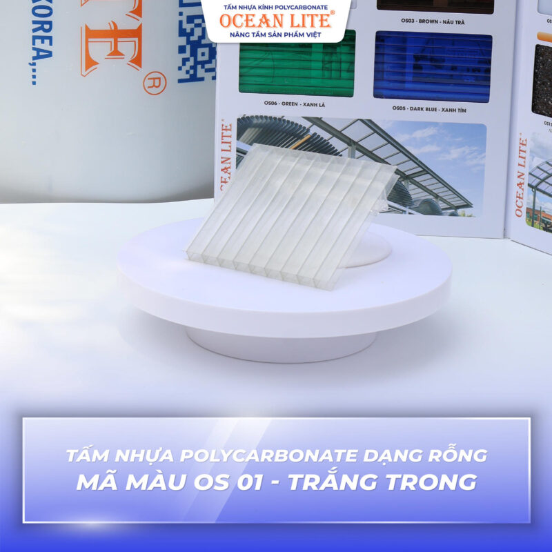 màu tấm poly rỗng