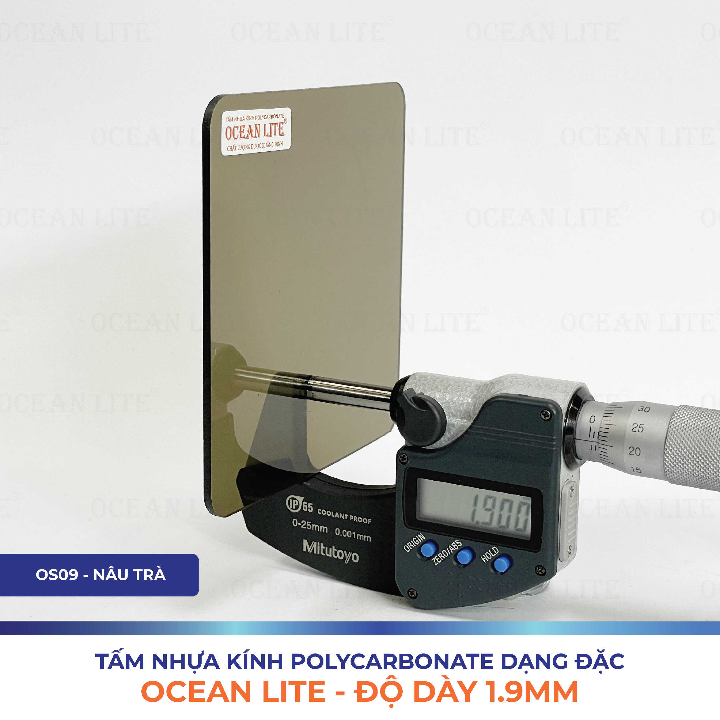 Tấm Polycarbonate Đặc Ruột 1.9MM Ocean Lite - Ảnh 5