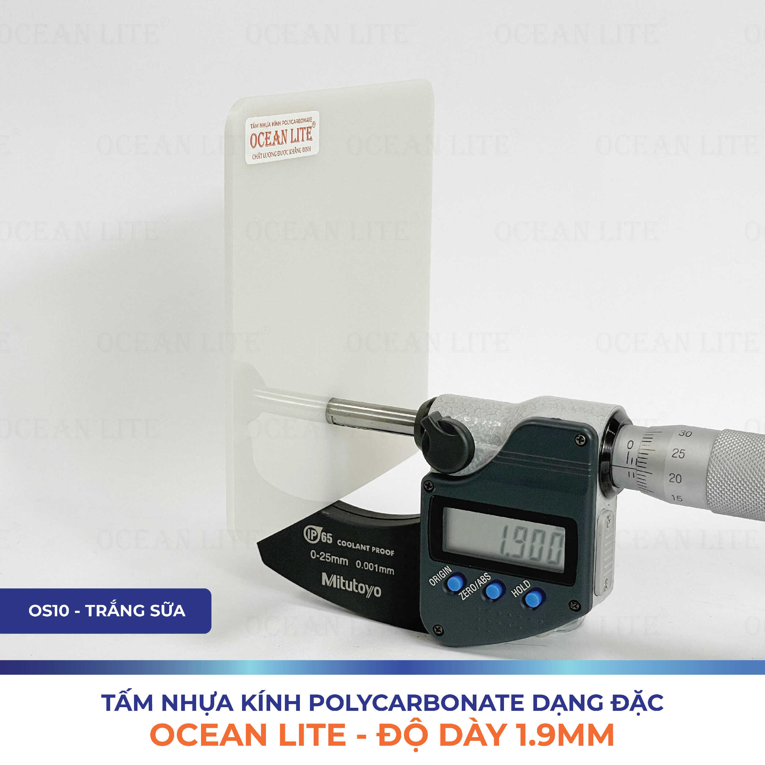 Tấm Polycarbonate Đặc Ruột 1.9MM Ocean Lite - Ảnh 4
