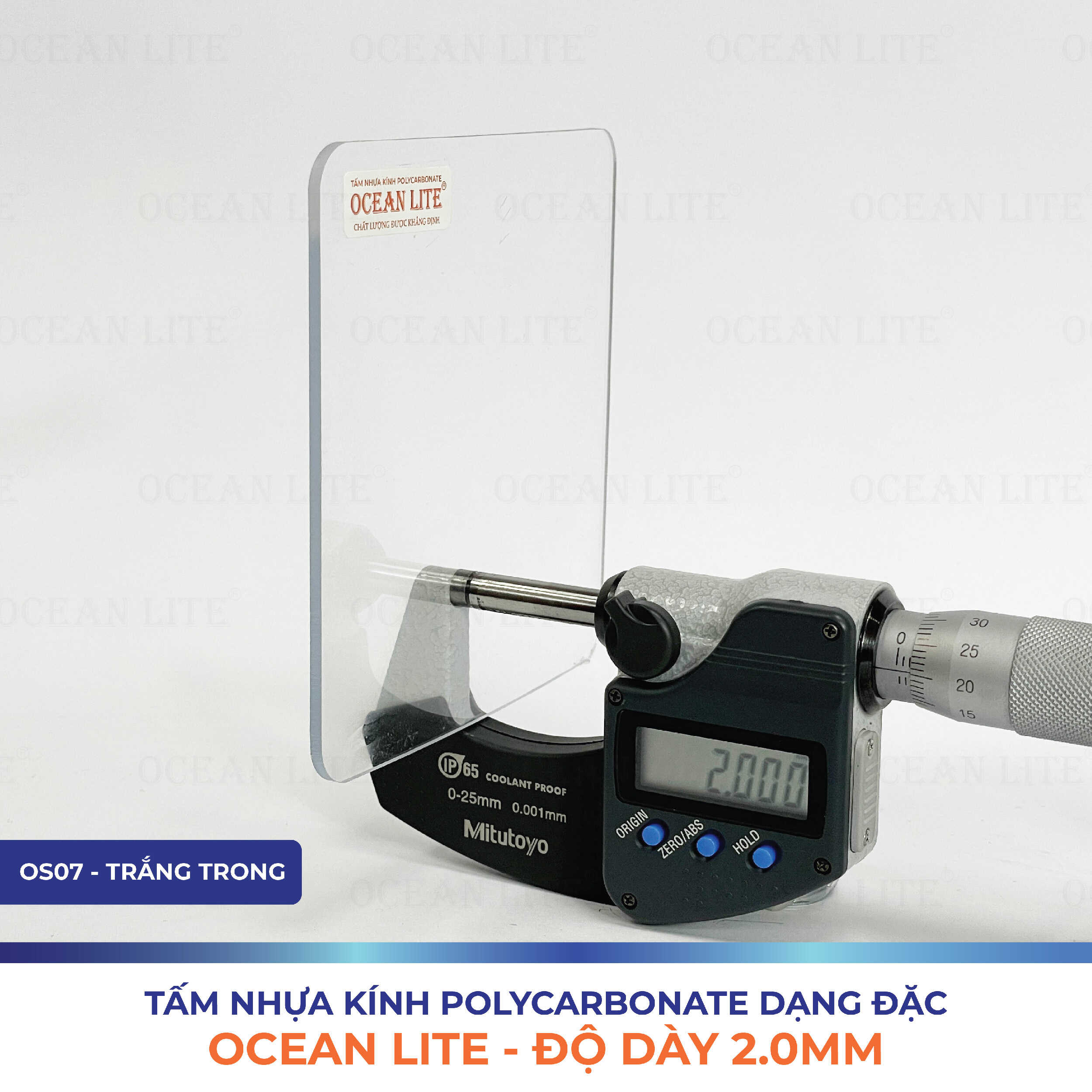 Alternative view of Tấm Polycarbonate Đặc Ruột 2.0MM Ocean Lite