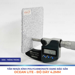 Alternative view of Tấm Polycarbonate Đặc Sần 4.2MM Ocean Lite