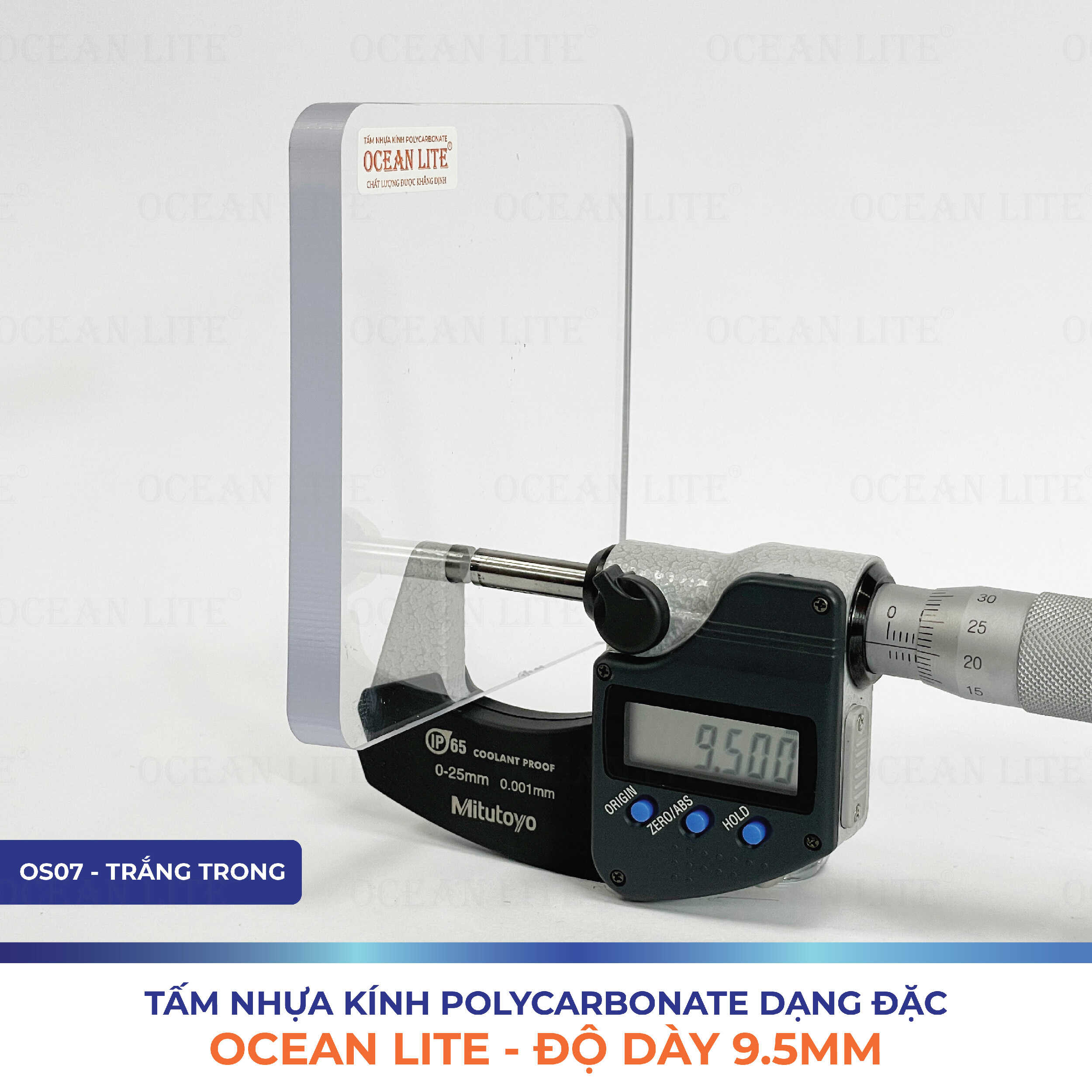 Alternative view of Tấm Polycarbonate Đặc Ruột 9.5MM Ocean Lite