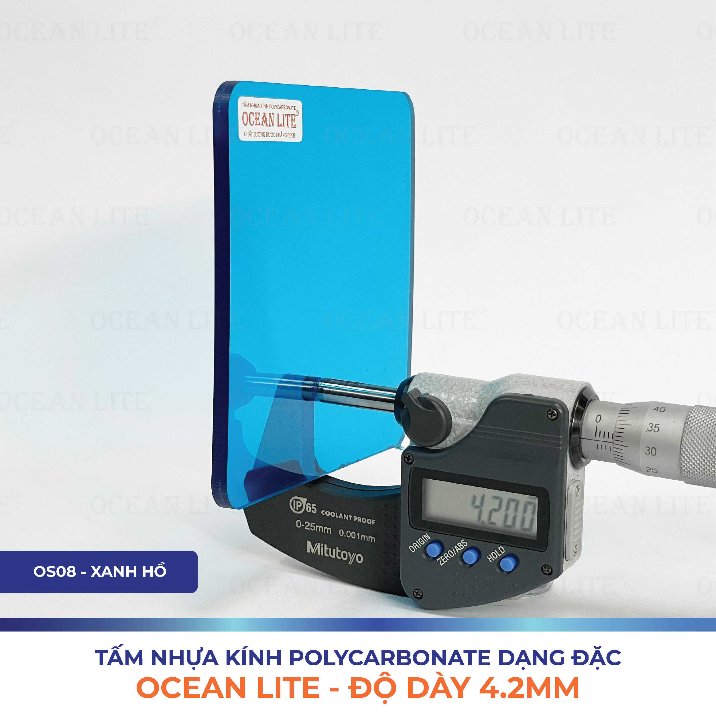 Tấm Polycarbonate Đặc Ruột 4.2MM Ocean Lite