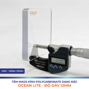 Tấm Polycarbonate Đặc Ruột 12MM Ocean Lite
