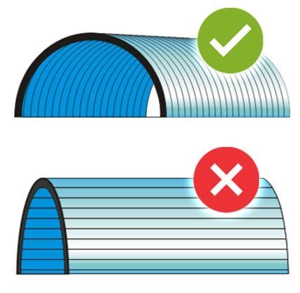 Lưu ý thi công tấm polycarbonate rỗng ruột