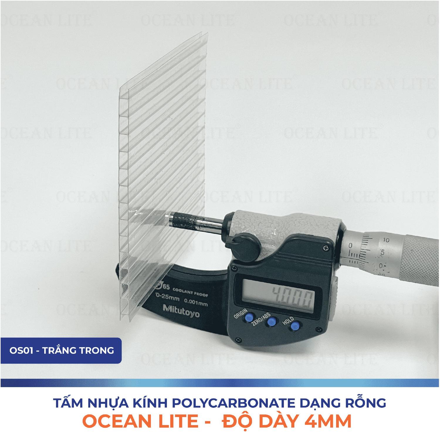 Tấm poly rỗng 4mm