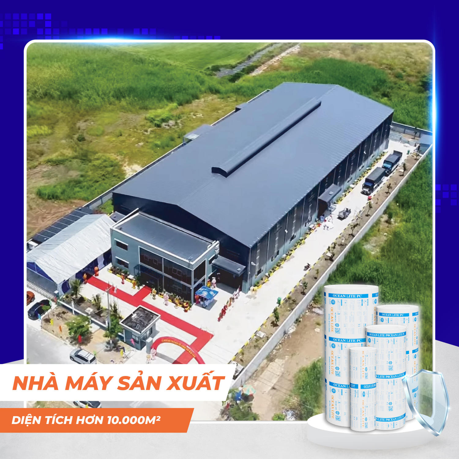 sản xuất giá tấm poly rỗng 10mm