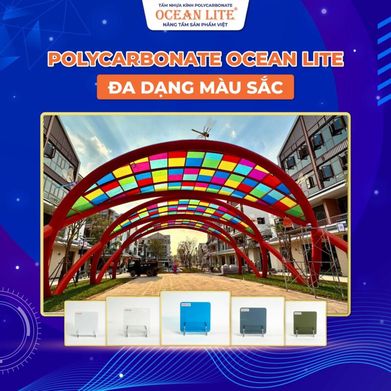 Các màu tấm poly