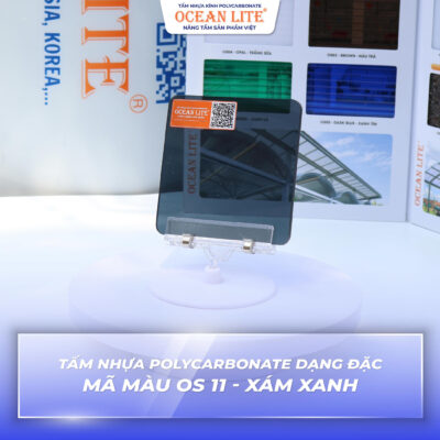 tấm polycarbonate xám khói