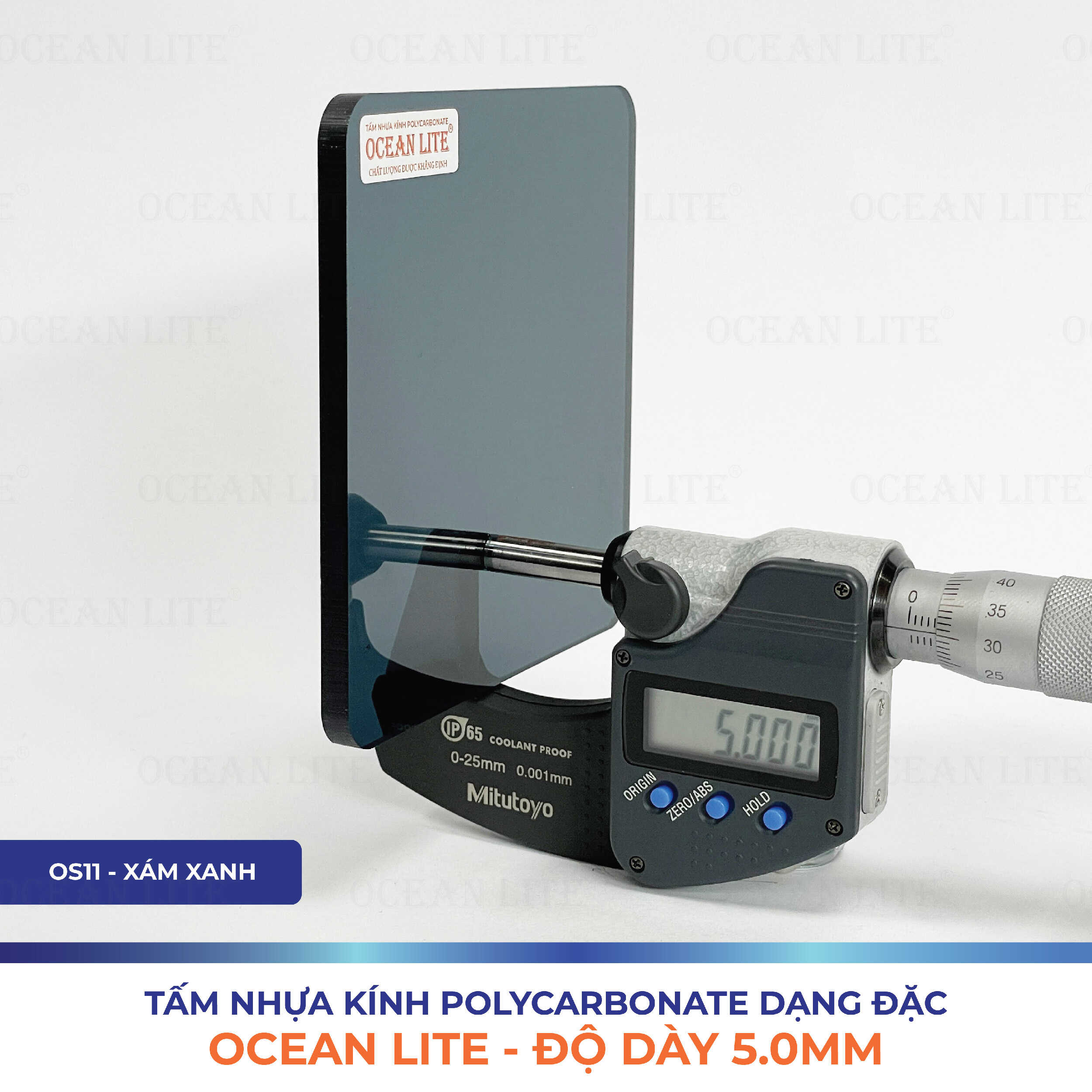Tấm Polycarbonate Đặc Ruột 5.0MM Ocean Lite - Ảnh 2