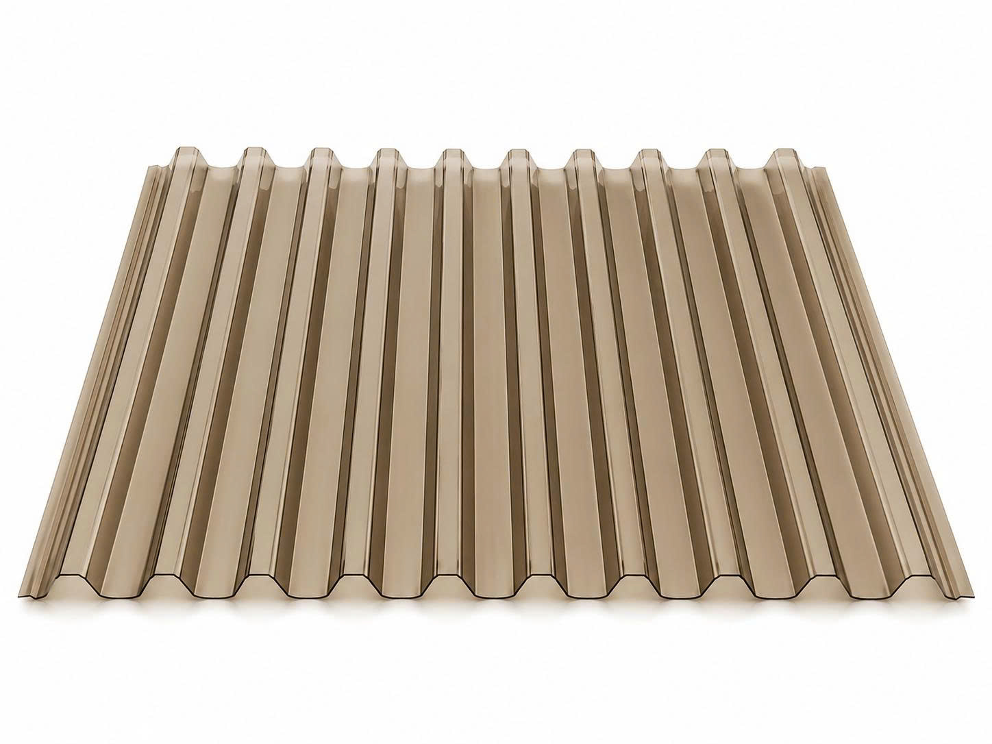 minh họa tấm polycarbonate khổ lớn dạng sóng